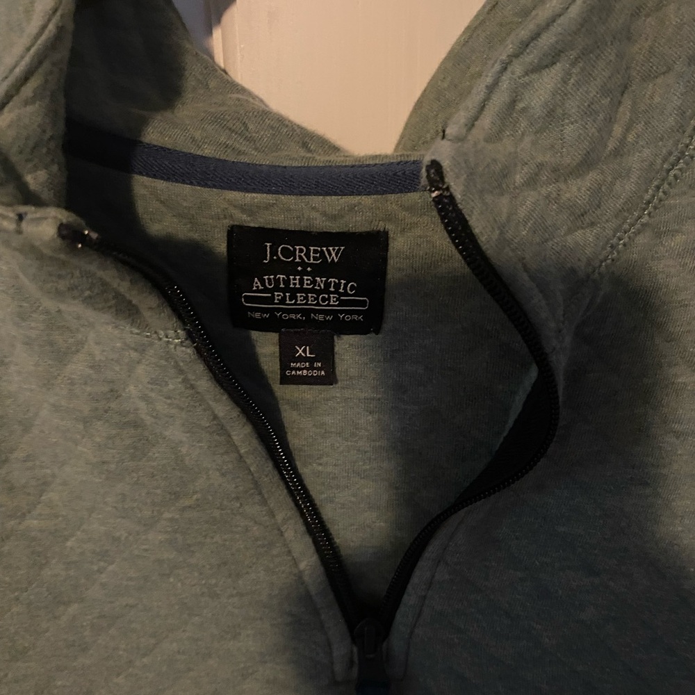 J. Crew Men's Zip-Up Sweater in Sage